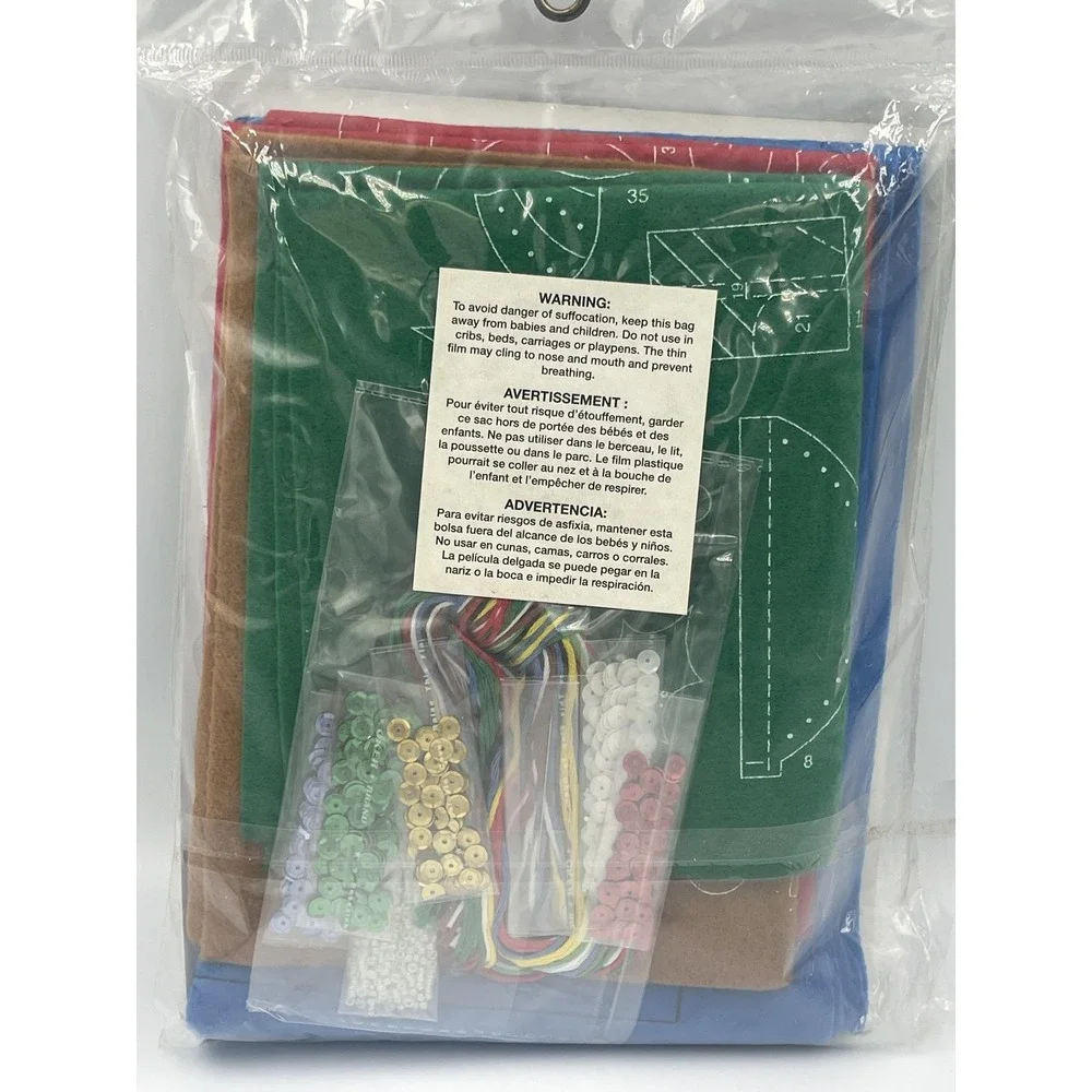 Bucilla Felt Stocking Kit 16in All Aboard 86435 Christmas Train Craft New Sealed